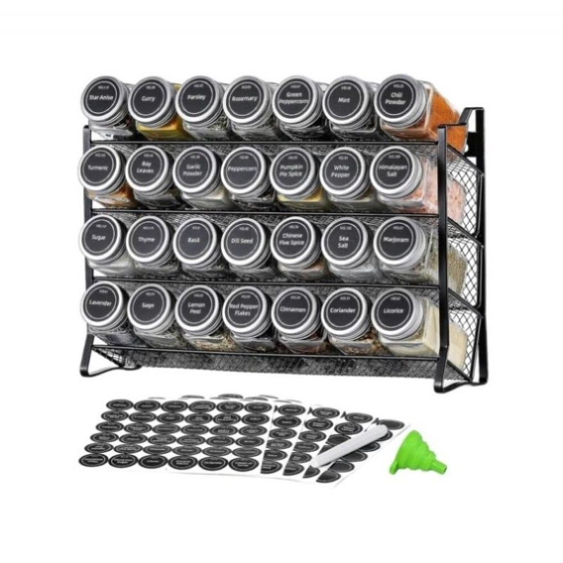 4 Tier Metal Spice Rack – Kitchen Pantry Herb Storage Organiser V238-SUPDZ-40811788927056