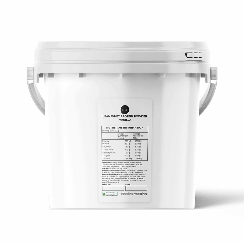 2Kg Lean Whey Protein Blend – Vanilla Shake WPI/WPC Supplement Bucket V238-SUPDZ-40171424022608