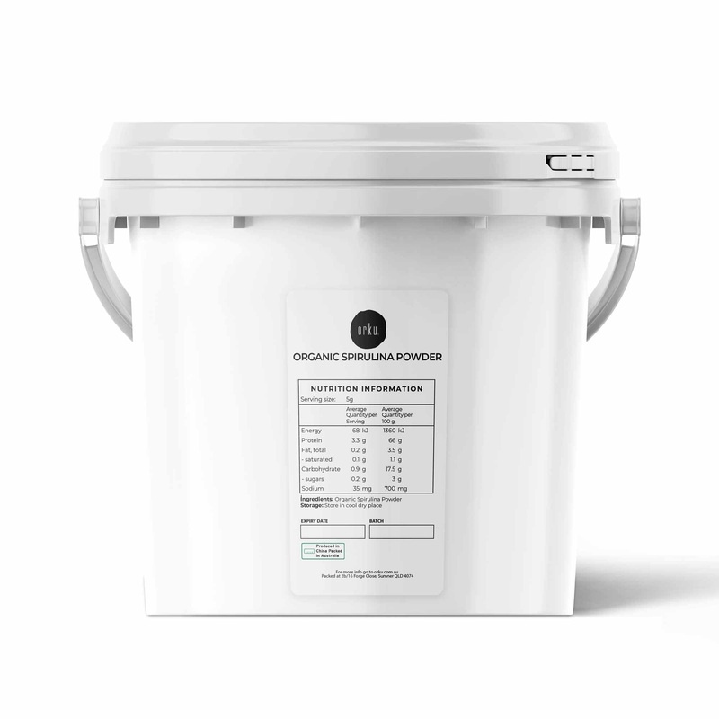 2Kg Organic Spirulina Powder Tub Bucket – Supplement Arthrospira Platensis Food V238-SUPDZ-39785509748816