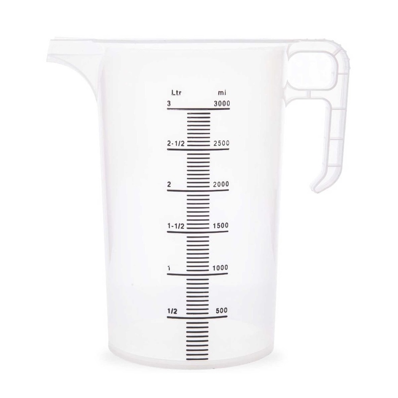3L Measuring Jug Heavy Duty Clear Plastic Propylene Food Grade BPA 5 Pro-Jug V238-SUPDZ-33050465108048