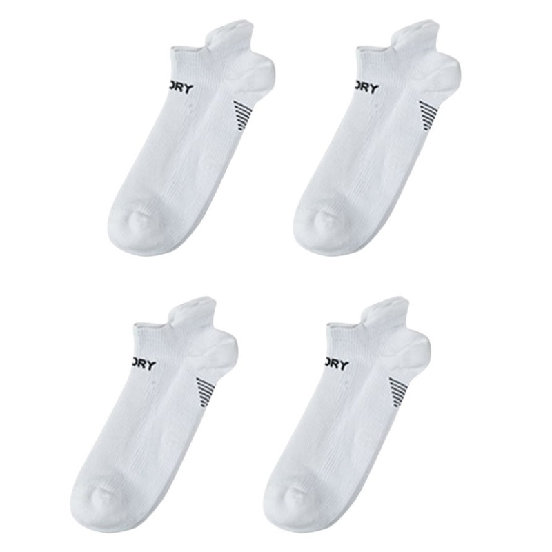 4X Rexy Seamless Sport Sneakers Socks Large Non-Slip Heel Tab WHITE V274-GM-RXSPSK-L4-WH