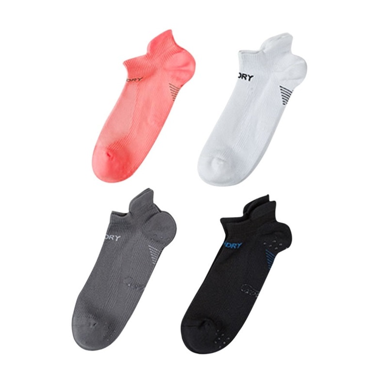 4X Rexy Seamless Sport Sneakers Socks Small Non-Slip Heel Tab MULTI COLOUR V274-GM-RXSPSK-S4-MUT