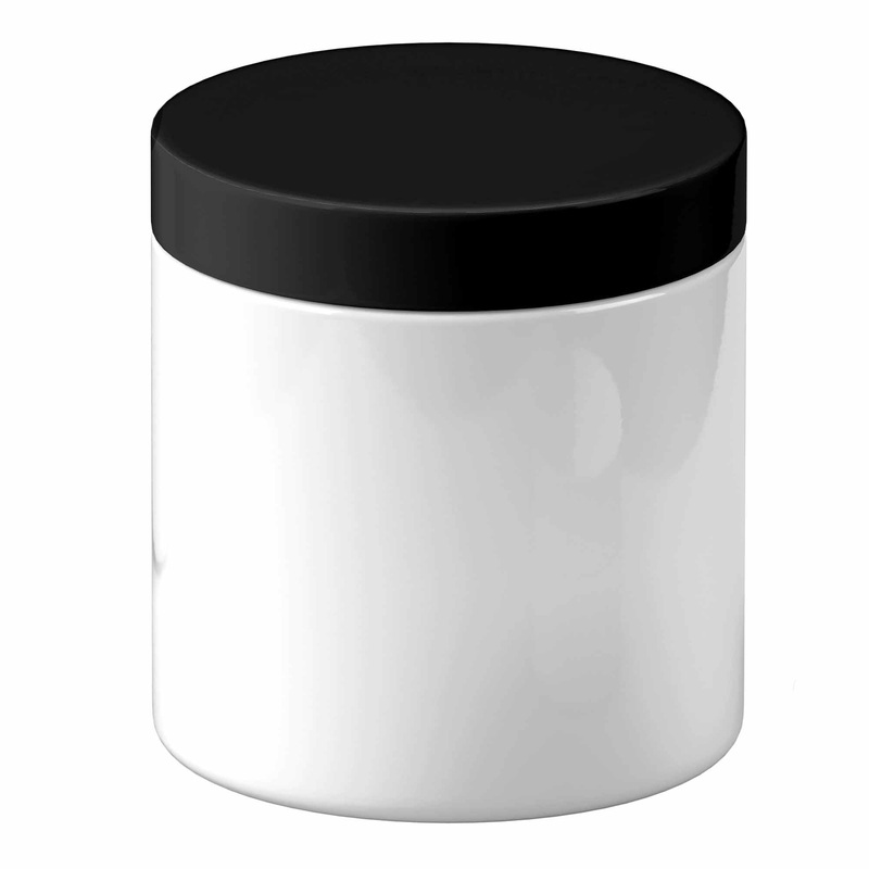 5x 250g Plastic Cosmetic Jar + Lids – Empty White Cream Container V238-SUPDZ-40114301337680