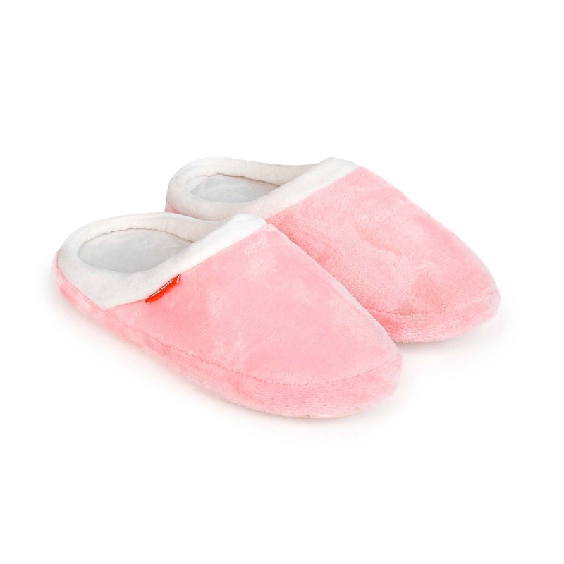 ARCHLINE Orthotic Slippers Slip On Arch Scuffs Pain Relief Moccasins – Pink – EU 39 V563-AS702-39