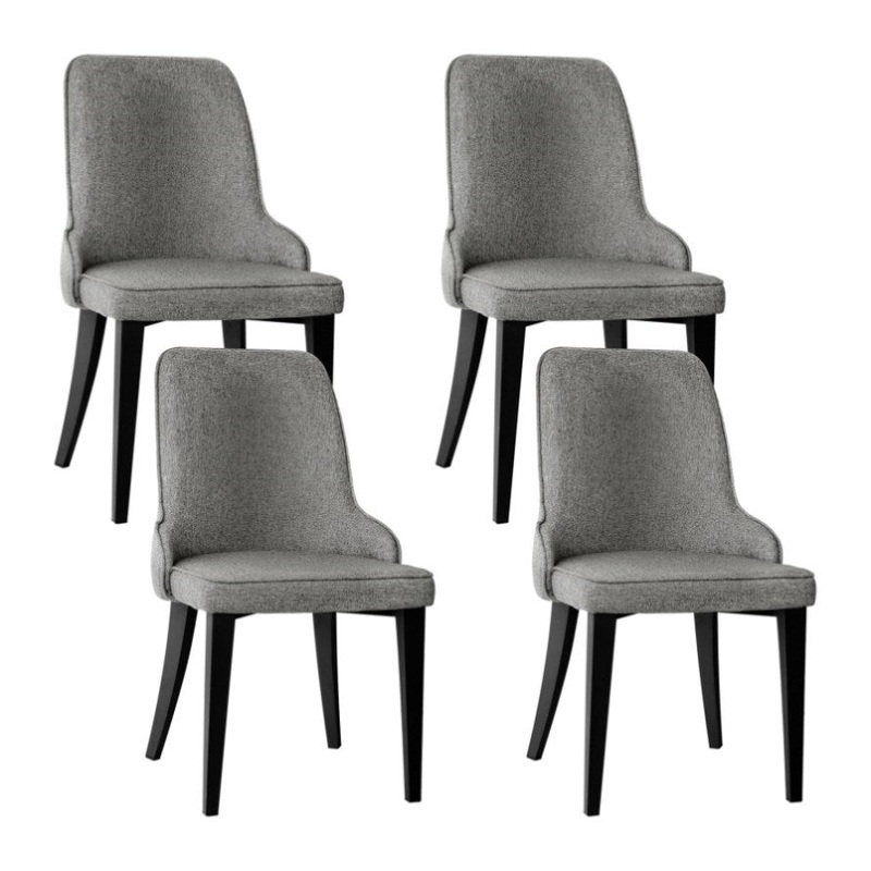 Artiss Dining Chairs Set of 4 Linen Fabric Grey BA-TW-V17-DIN5901-GYX4
