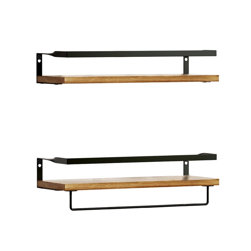 Artiss Floating Wall Shelf Set of 2 FUR-S-WALL-01-WDX2