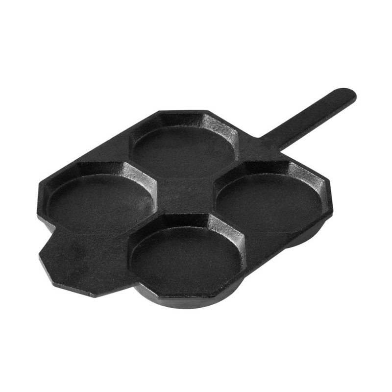 Cast-Iron Traditional Egg Pan Pre-seasoned Non-Stick 23cm V274-HA-MM-EGG4-BK