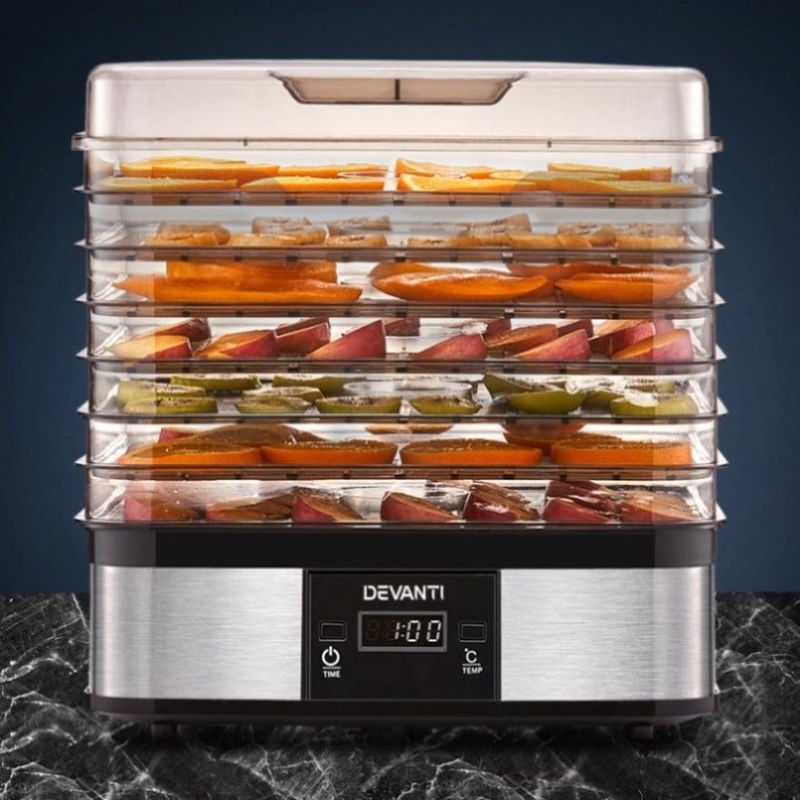 Devanti 7 Trays Food Dehydrator FD-B-1159-SS-7