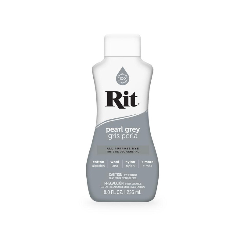236ml Pearl Grey Fabric Dye Rit Clothes All Purpose Liquid Cloth Tie Colours V238-SUPDZ-32005853675600