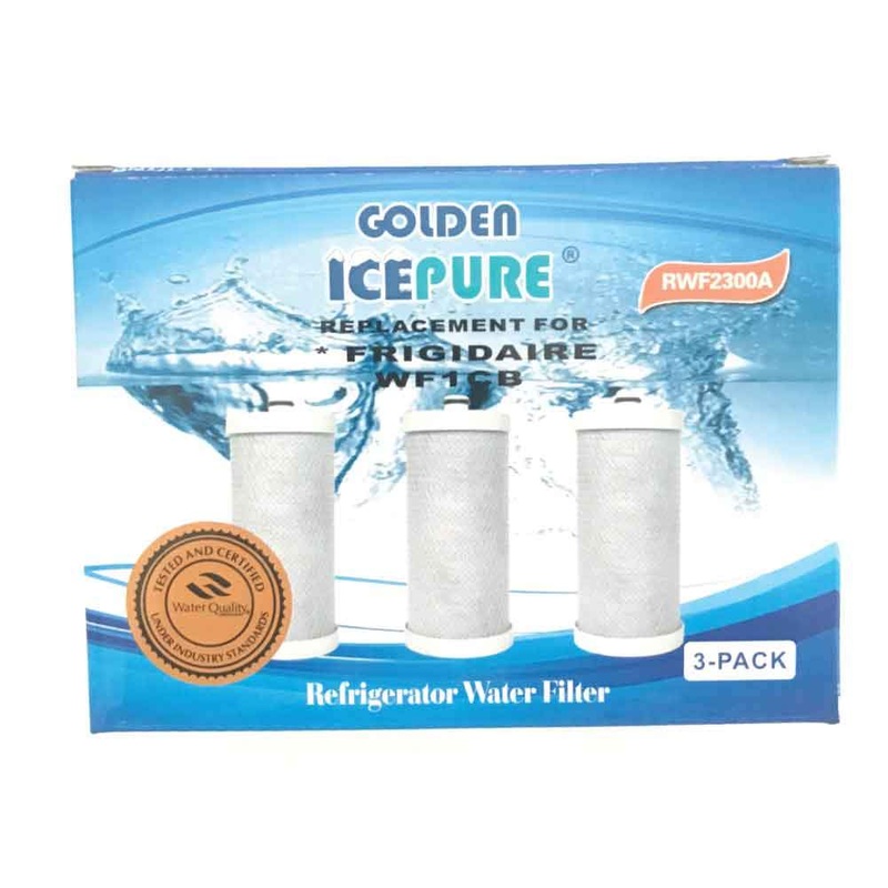 3 Pack Fridge Water Filter Cartridges RWF2300A RFC2300A For Frigidaire WF1CB Kenmore V238-SUPDZ-28160413466704