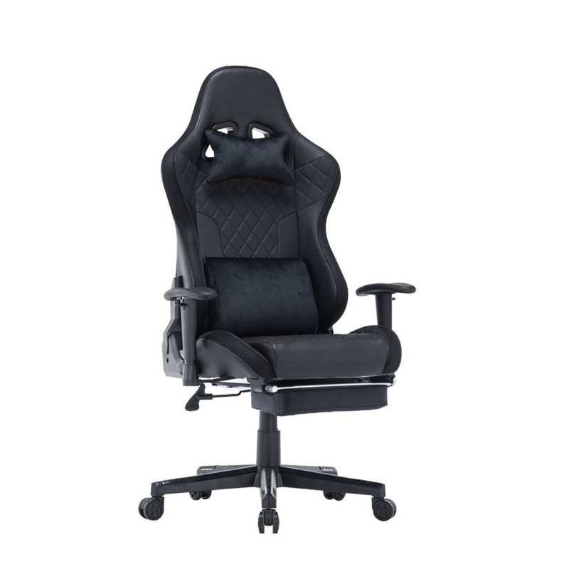 7 RGB Lights Bluetooth Speaker Gaming Chair Ergonomic Racing chair 165 Reclining Gaming Seat 4D V255-GCHAIR-34-BBLACK