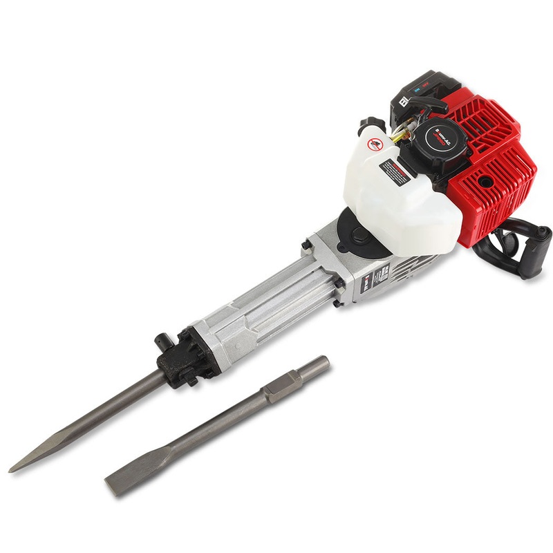 BAUMR-AG 2 Stroke 52cc Petrol Jackhammer, with 2 Chisels, Carry Bag V219-JHMPTRBM260A