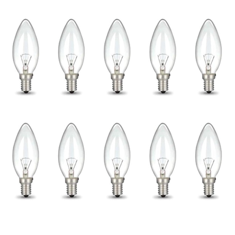 Bulk 10x E14 40W 220V Light Bulbs – C35 Candle Globe For Himalayan Salt Lamp V238-SUPDZ-28248576294992