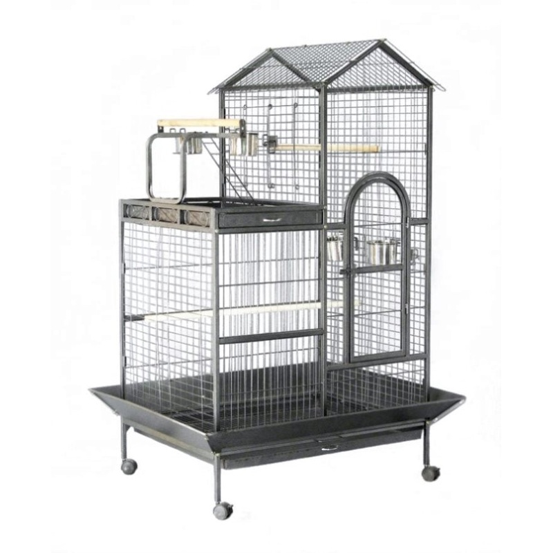 YES4PETS 160cm XL Bird Cage Pet Parrot Aviary Perch Castor Wheels V278-B015