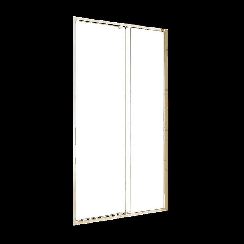 Adjustable Semi Frameless Shower Screen x 195cm Australian Safety Glass V63-828731