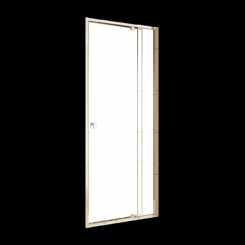 Adjustable Semi Frameless Shower Screen x 195cm Australian Safety Glass V63-828751