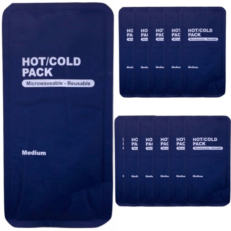 12x HOT COLD PACK First Aid Reusable Ice Heat Gel Packs Microwave Relief BULK V563-BR-HOTCOLDPACK-12