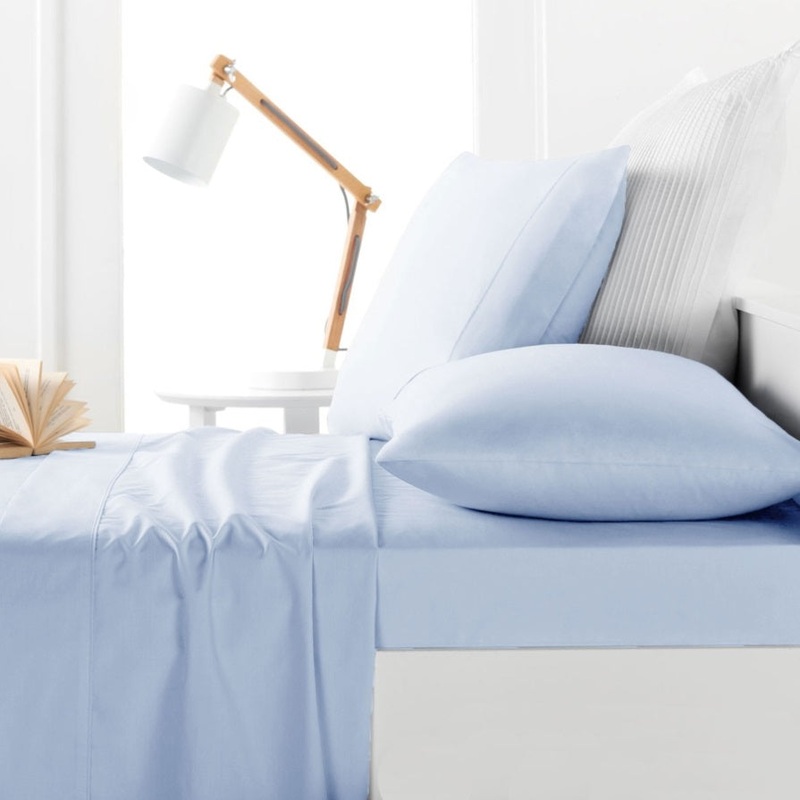 Belmondo 225TC Sheet Set Light Blue – King V442-CAP-SHEETS-225TC-LIGHTBLUE-KI