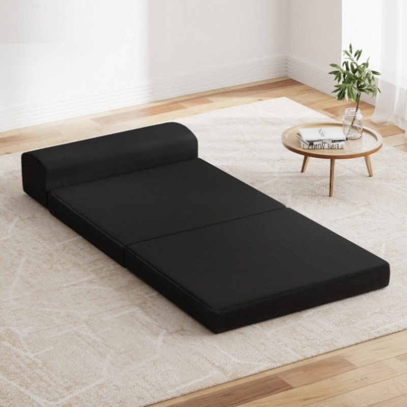 Giselle Bedding Foldable Mattress Folding Foam Bed Mat Black FOAM-MFM-CU02-MES-BK