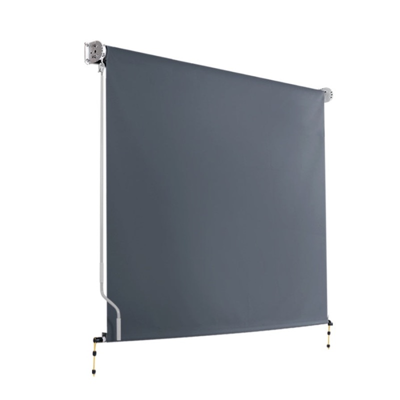 Instahut 1.8X2.5M Outdoor Blinds Awning Roll Down Canopy Retractable Outdoor Blinds Window Shade AWN-B-DOWN-PS-18-GREY