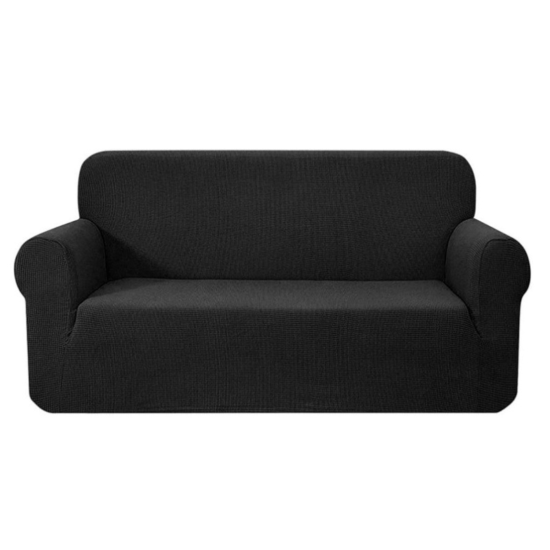 Artiss Sofa Cover Couch Covers 3 Seater High Stretch Black SCOVER-MERBAU-3-BK