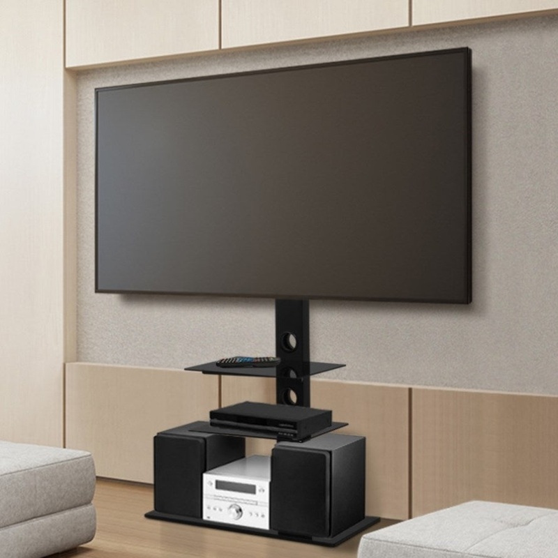 Artiss TV Stand Mount Bracket for 32-70 LED LCD 3 Tiers Storage Floor Shelf TV-MOUN-003-BK