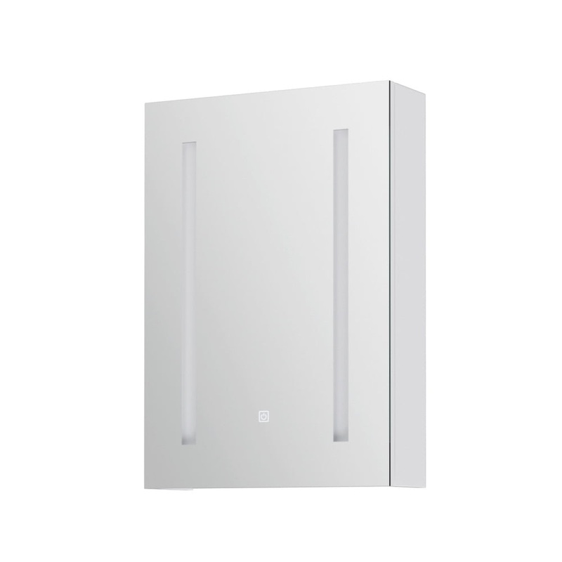 Bathroom Mirror Cabinet LED 500x720mm Medicine Wall Storage BV-MC-LED-SD01-WH
