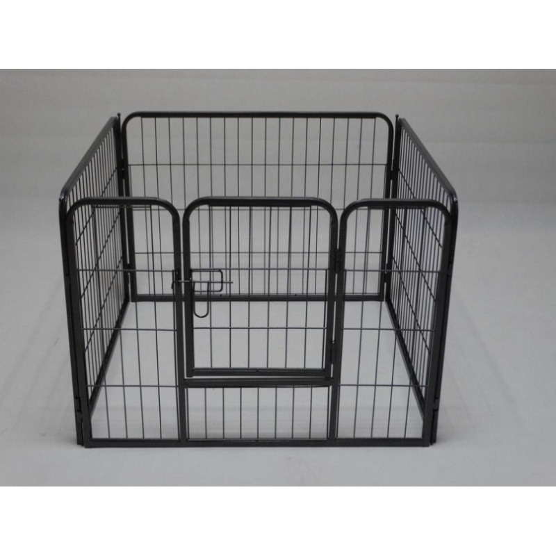 YES4PETS 4 Panels 60 cm Heavy Duty Pet Dog Puppy Cat Rabbit Exercise Playpen Fence Extension V278-HPL60-4-B-DOOR