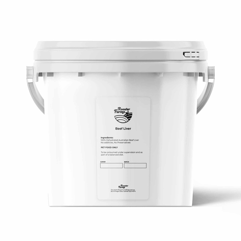 1Kg Dog Treat Beef Liver Pieces Bucket – Dehydrated Australian Healthy Puppy Chew V238-SUPDZ-40318352687184