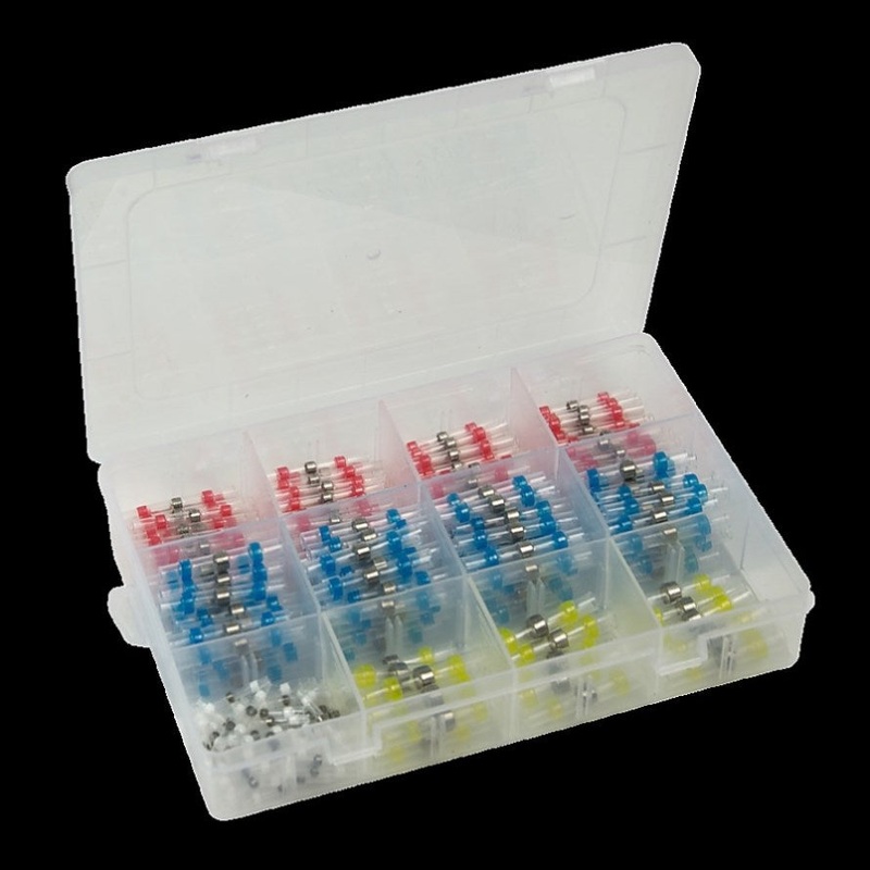 250PCS Waterproof Solder Seal Sleeve Heat Shrink Butt Wire Connectors Terminals V63-836721