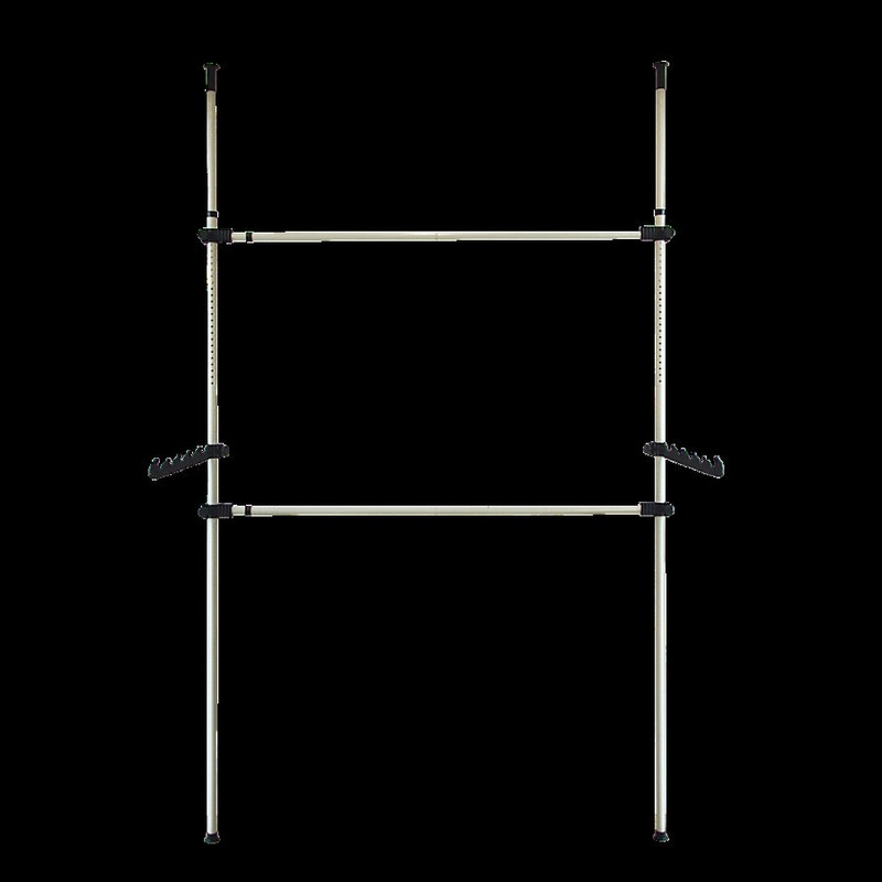 Heavy Duty Adjust Clothes Rail Storage Garment Shelf Hanging Display Stand Rack V63-837221