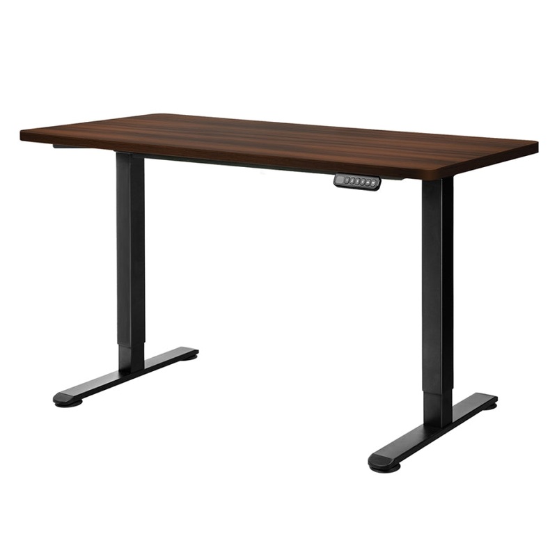 Levede Motorised Standing Desk Adjustable 140cm Walnut 1000x 1MM DH4948-140D-BKWA