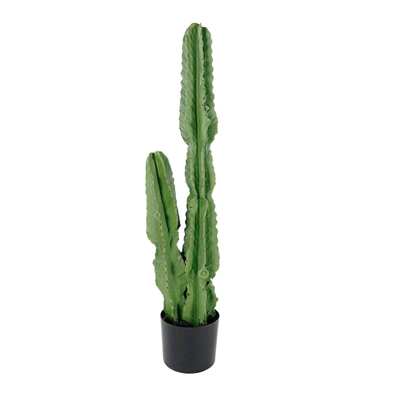 SOGA 95cm Green Artificial Indoor Cactus Tree Fake Plant Simulation Decorative 2 Heads APLANTFH9502