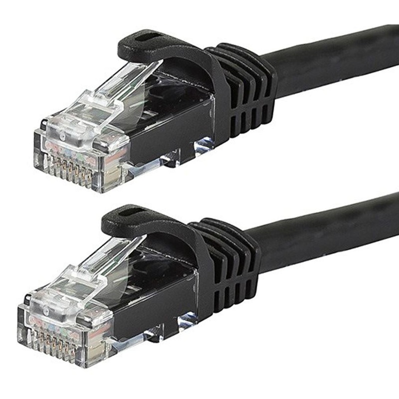 ASTROTEK CAT6 Cable 20m – Black Color Premium RJ45 Ethernet Network LAN UTP Patch Cord 26AWG-CCA PVC V177-L-CBAT-RJ45BLKU6-20M