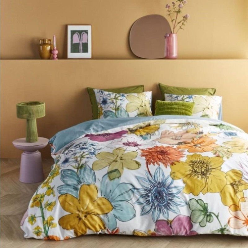 Bedding House Lotti Multi Cotton Floral Quilt Cover Set Queen V442-HIN-QUILTCS-LOTTI-MULTI-QS