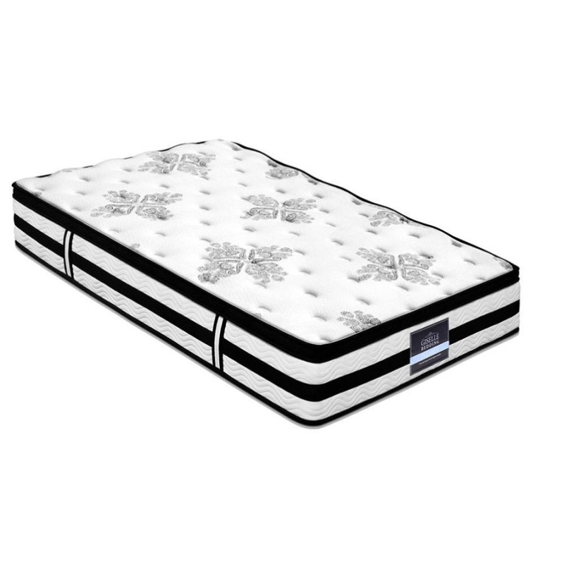 Giselle Bedding 34cm Mattress Euro Top Pocket Spring King Single MATTRESS-0908-KS