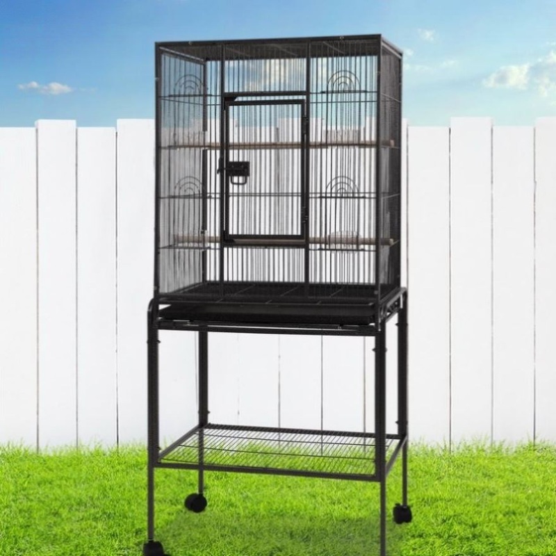 i.Pet Bird Cage 144cm Large Aviary PET-BIRDCAGE-B030-BK