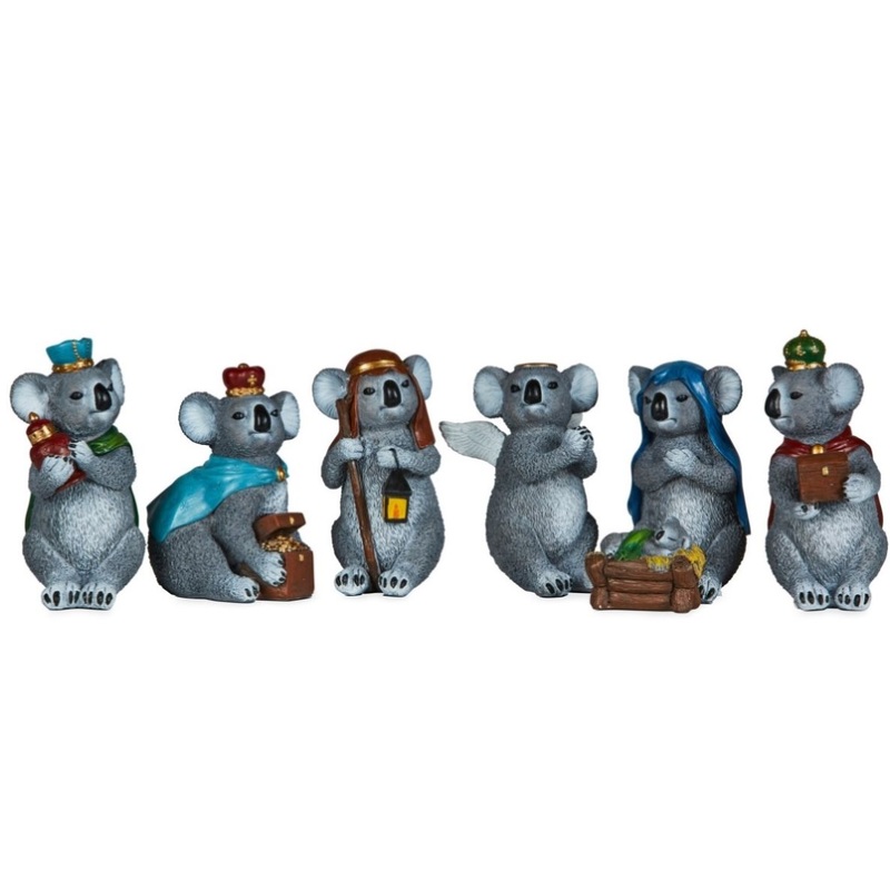 7 Piece Koala Christmas Nativity Scene STH241