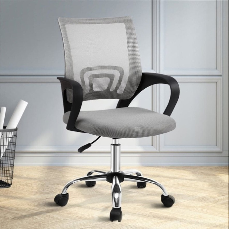 Artiss Mesh Office Chair Mid Back Grey OCHAIR-G-2004-GY