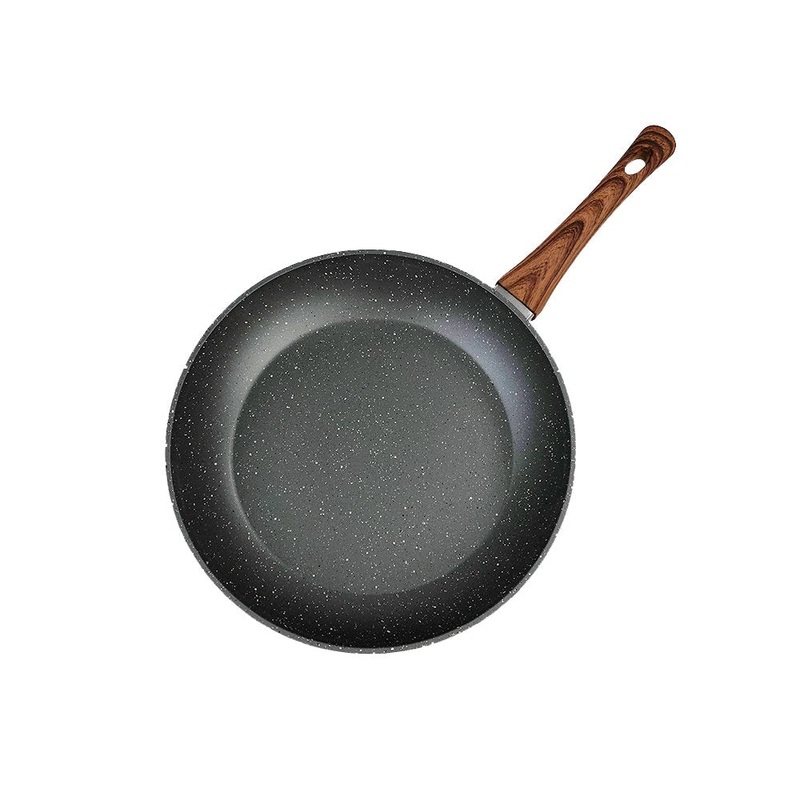 28cm PFOA Free Non-Stick Frypan with Wooden Look Handle V915-CV0051