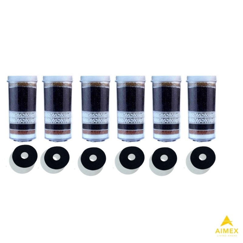 Aimex 8 Stage Fluoride reduction Water Filter Cartridges x 6 V502-8KDFAAF6