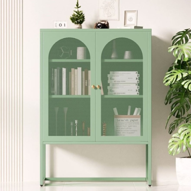 Artiss Buffet Sideboard Metal Cabinet – ELMA Green AI-SIDE-M-04-GN-AB