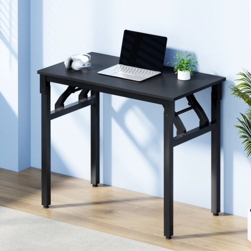 Artiss Computer Desk Foldable Balck 80CM MET-DESK-FD-80-BK