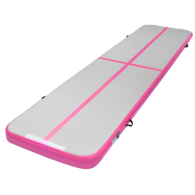 Everfit 4M Air Track Gymnastics Tumbling Exercise Cheerleading Mat Inflatable Pink ATM-4-1-01M-PK