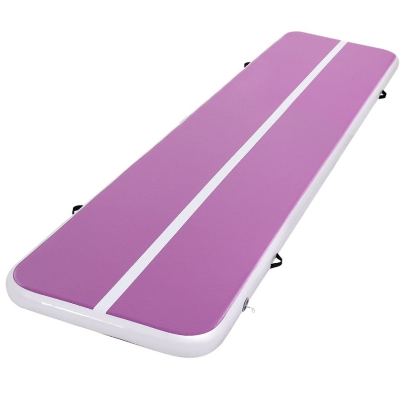Everfit 4M Air Track Gymnastics Tumbling Exercise Cheerleading Mat Inflatable Purple ATM-4-1-01M-PU