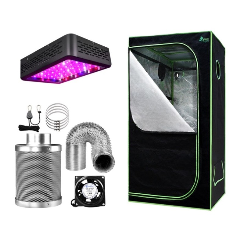 Green Fingers Grow Tent Light Kit 60x60x140CM 600W 4 Vent Fan,Green Fingers Grow Tent Light Kit GT-TLK-60X60X140-600E-4IN