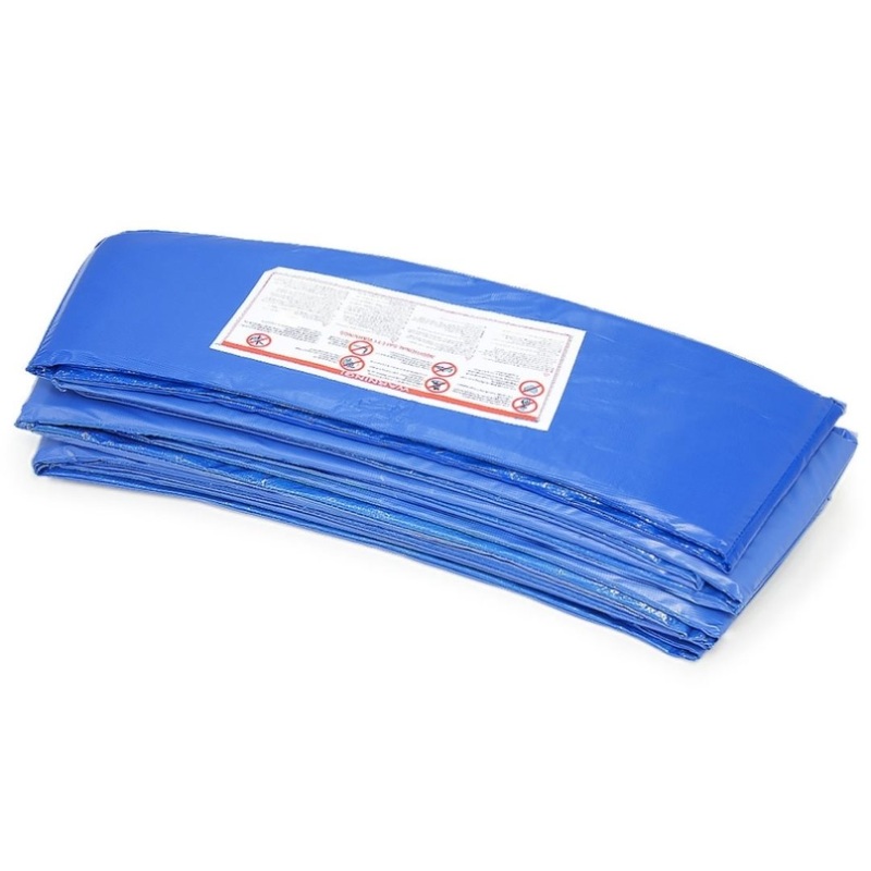 12ft Trampoline Replacement Safety Pad and Net Round 8 Poles Blue TRP-PNO-1208-BU