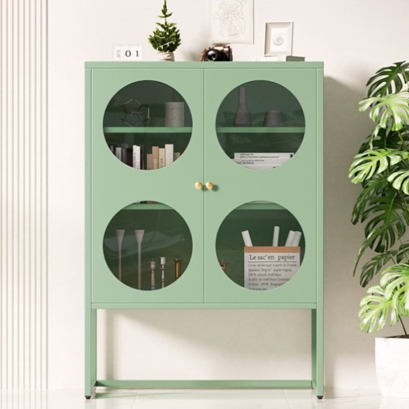 Artiss Buffet Sideboard Metal Cabinet – ELLA Green AI-SIDE-GL-03-GN-AB