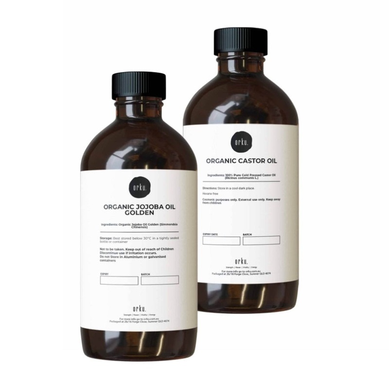 500ml Organic Castor Oil and 500ml Organic Jojoba Oil Pack – Hair Skin V238-SUPDZ-41086375690320