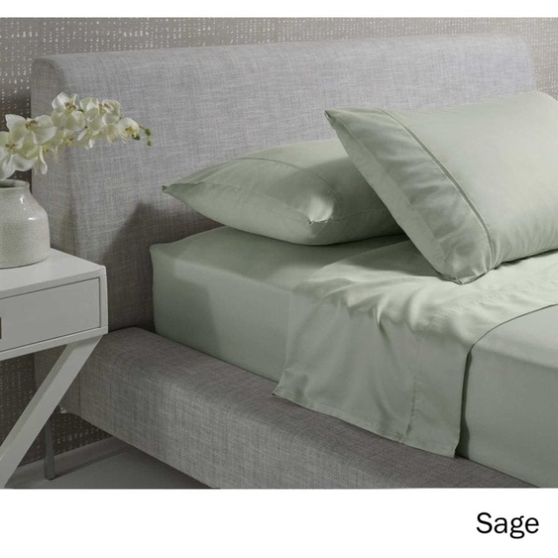 Accessorize 1000TC Cotton Rich Sheet Set Sage Queen V442-HIN-SHEETS-1000TCCOTTONRICH-SAGE-QS